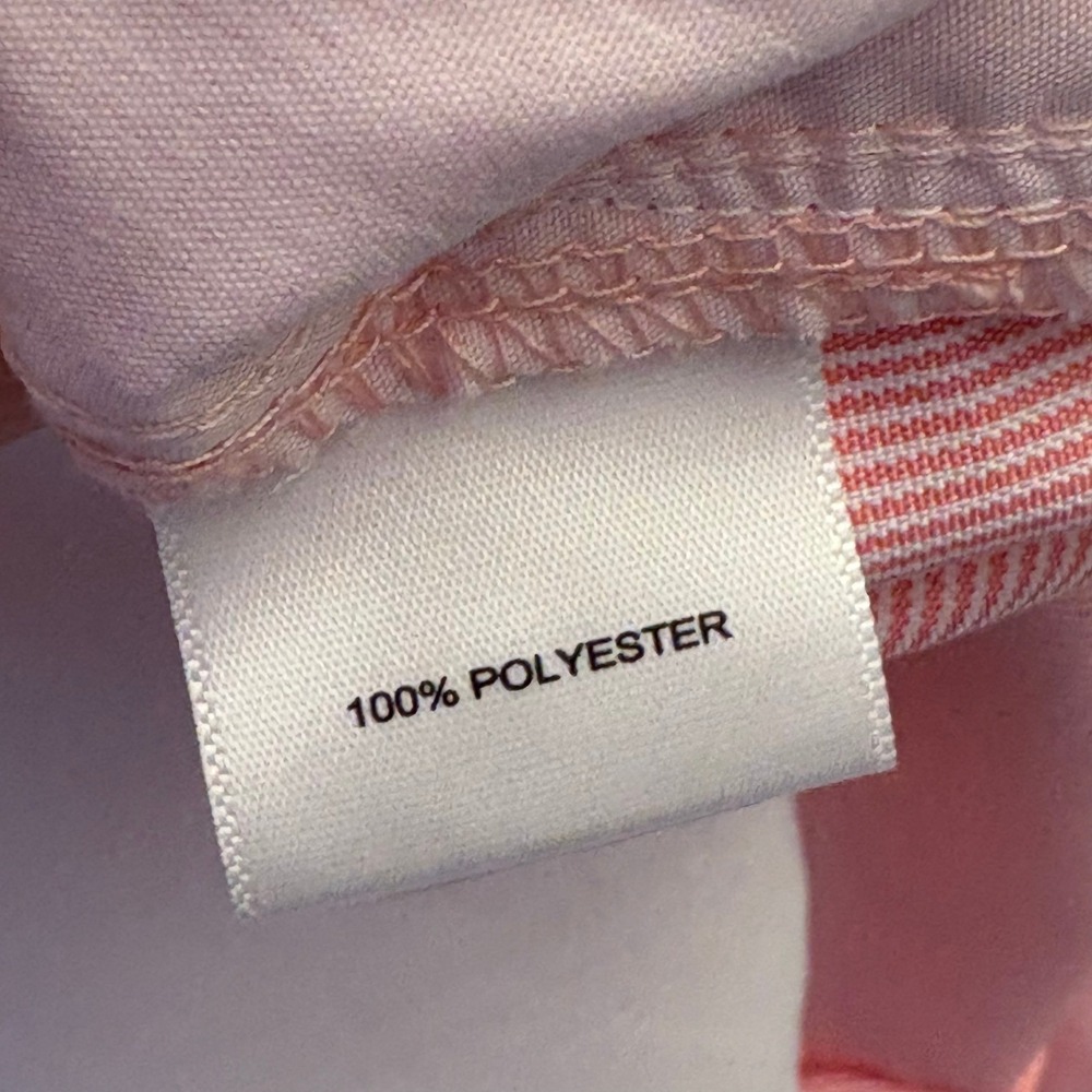 Peter Millar Golf Shorts Wicking Seersucker Striped Mens 38 Pink White 9" Inseam - Picture 6 of 7